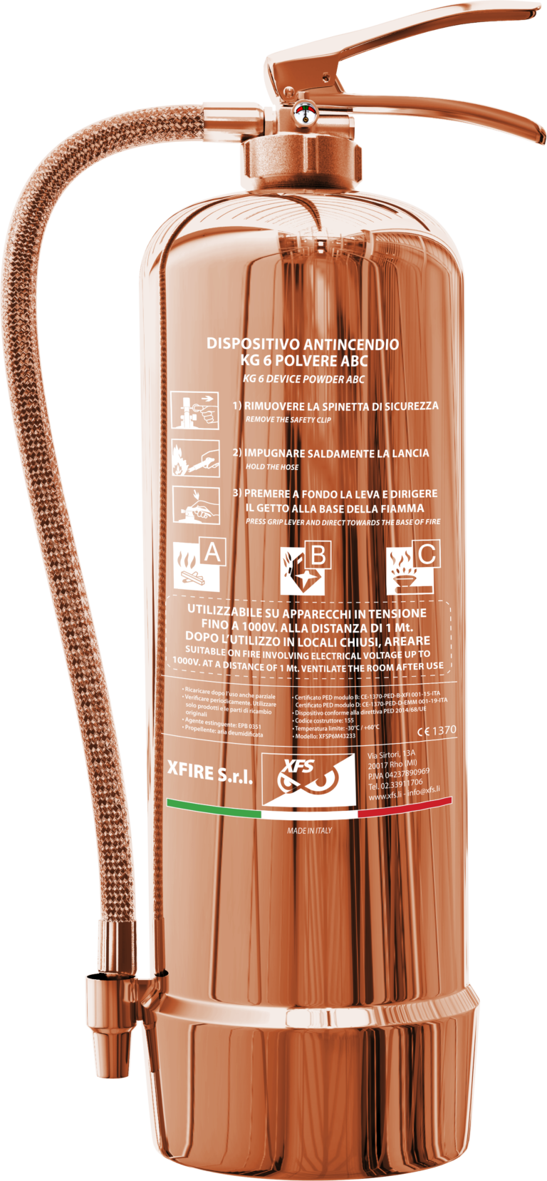 Estintore 3D Real - bronze