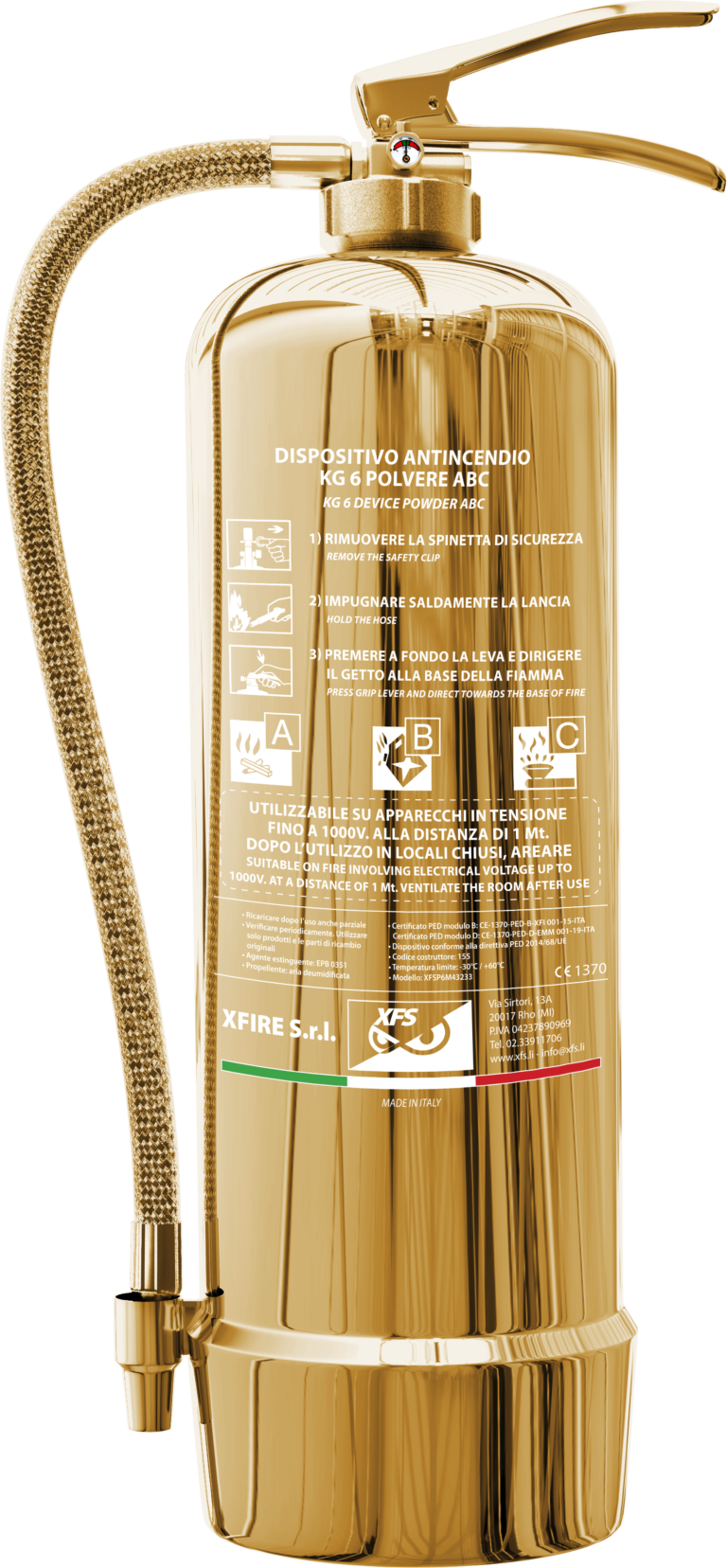 Estintore 3D Real - gold
