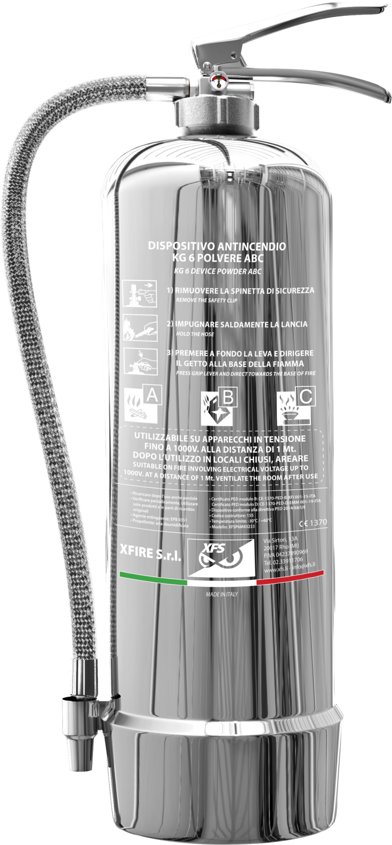 Estintore 3D Real - silver